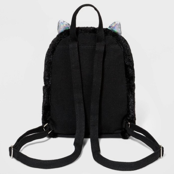 Faux-fur Mini cat backpack - Picture 2 of 7